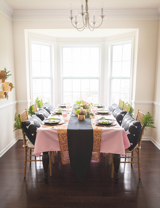 Gorgeous floral baby shower tablescape