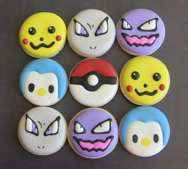 Love these cute Pokemon Cookies! - See more cute Pokemon Party Ideas on B. Lovely Events