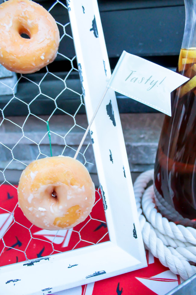 Love these cute little donuts for a BBQ - B. Lovely Events