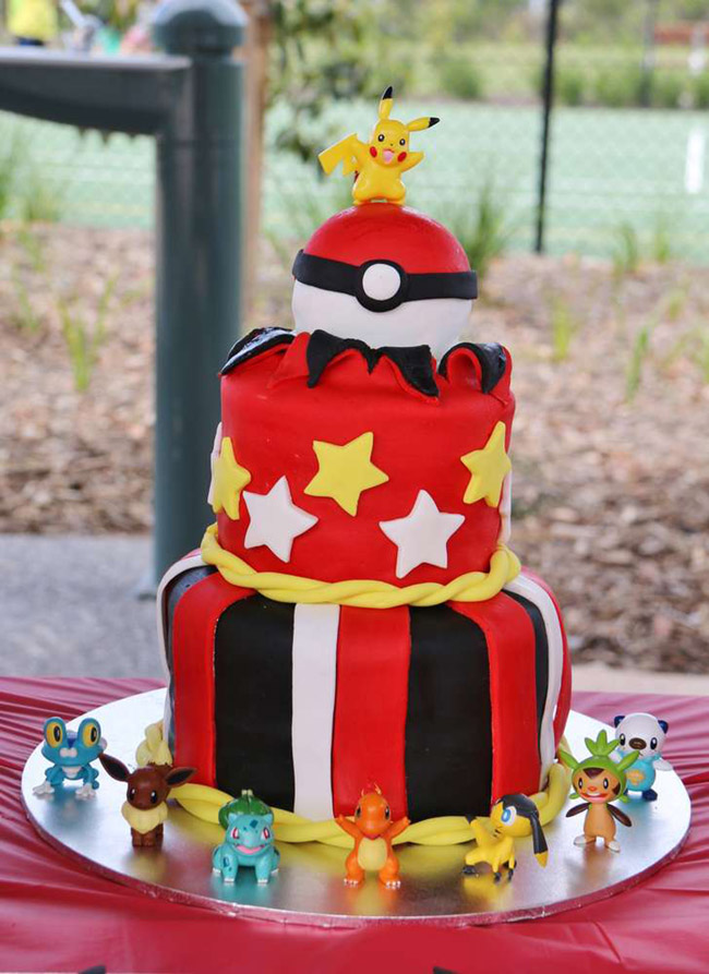 Lovely Pokemon Party Cake - See more cute Pokemon Party Ideas on B. Lovely Events