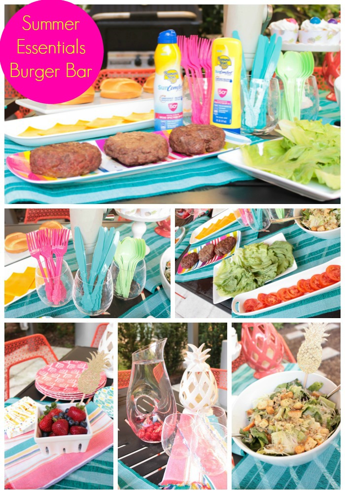 Summer Essentials Burger Bar- Learn What You Need At B. Lovely Events!