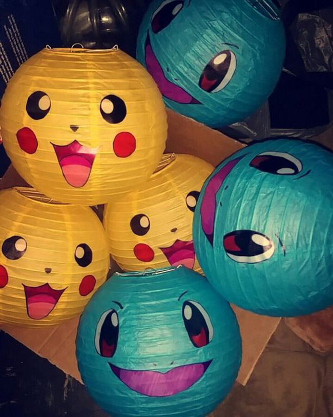 The Pokemon Lanterns are too cute! - See more cute Pokemon Party Ideas on B. Lovely Events