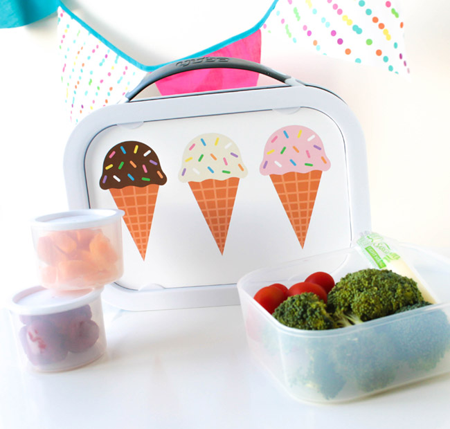 Love this cute Ice Cream lunch box- fun school supplies from Zazzle!
