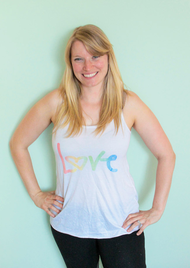Lovely Watercolor Love Tank from Zazzle!