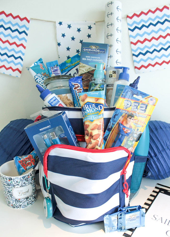 Nautical Send Off Basket- Sailing Away To College- B. Lovely Events