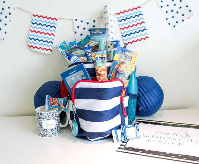 Nautical Send Off Basket- Sailing Away To College! - B. Lovely Events