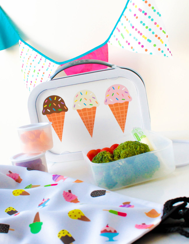 This Lunch box is darling! more ice cream school supplies on B. Lovely Events