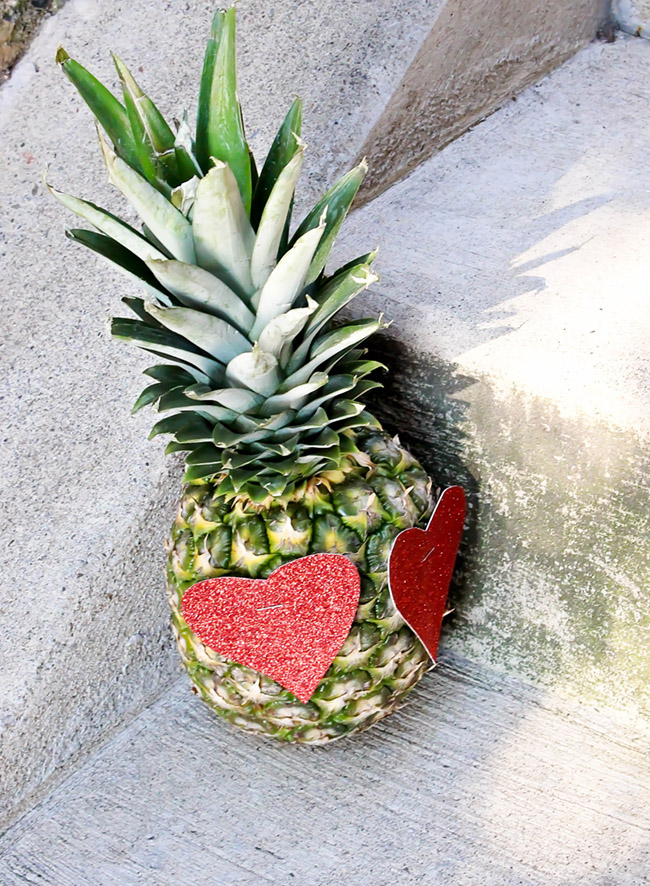 Fun heart pineapple