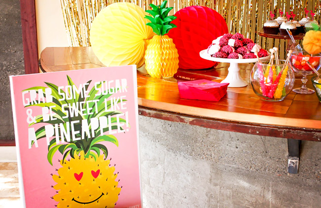 Pineapple Party Sign