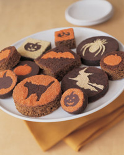 Halloween silhouette brownies