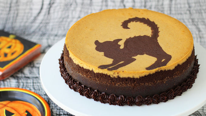 Silhouette Halloween Cheesecake