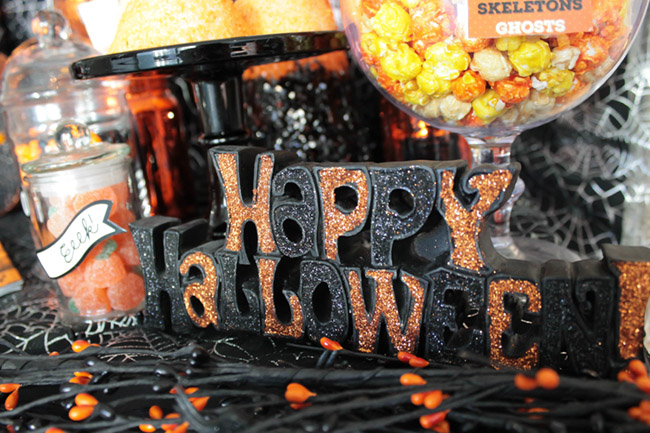 Spooktacular Halloween Party Ideas. Halloween Sign- B. Lovely Events