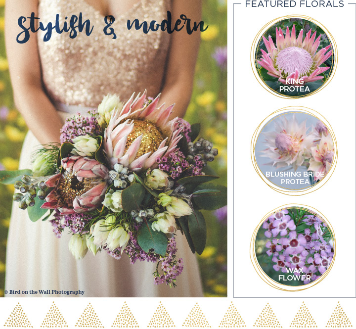 Modern and Stylish Fall Wedding Bouquet