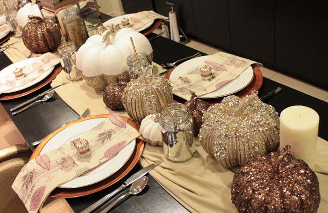 Beautiful Fall Thanksgiving Tablescape- B. Lovely Events