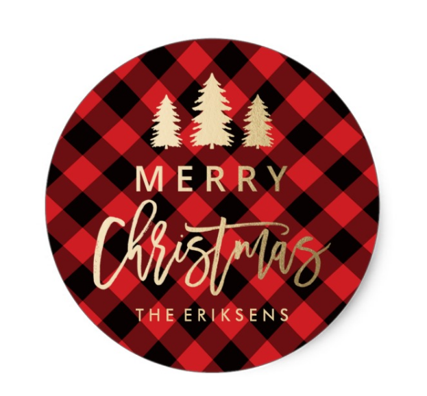 Buffalo Plaid Christmas Stickers- Cute-- See More Buffalo Check Ideas on B. Lovely Events