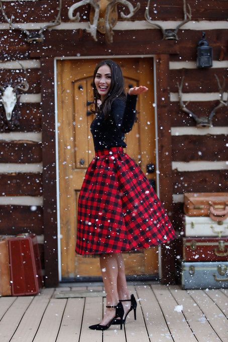 buffalo plaid outfit for Christmas- See More Buffalo Check Ideas on B. Lovely Events