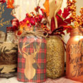 DIY Fall Mason Jars- Learn how to make them on B. Lovely Events