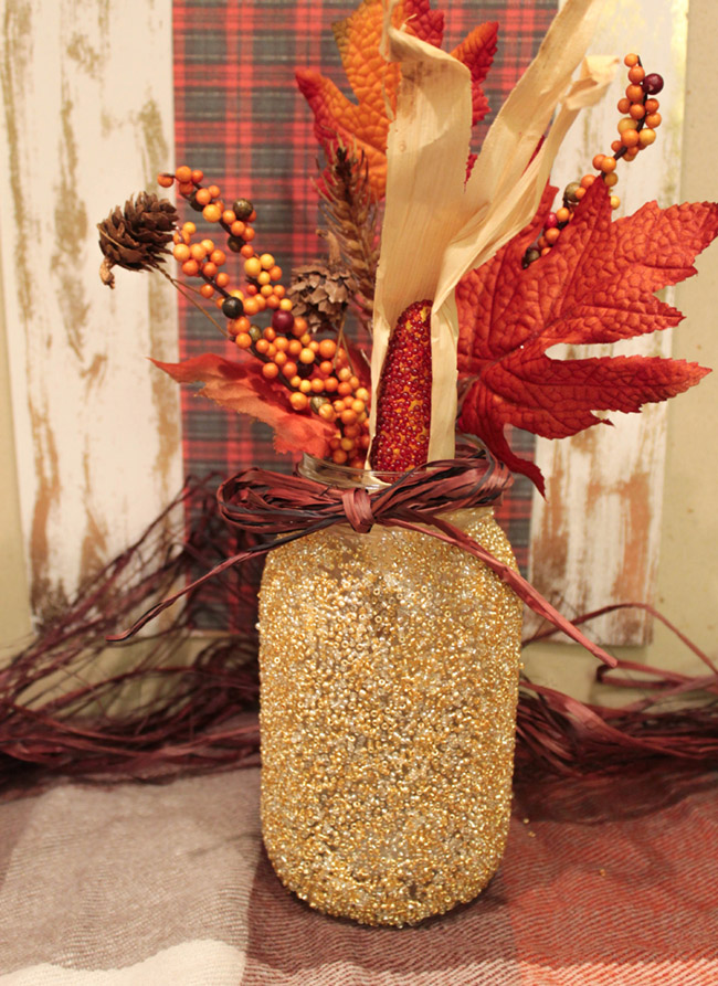 DIY Fall Mason Jar- See How To Make Them On B. Lovely Events