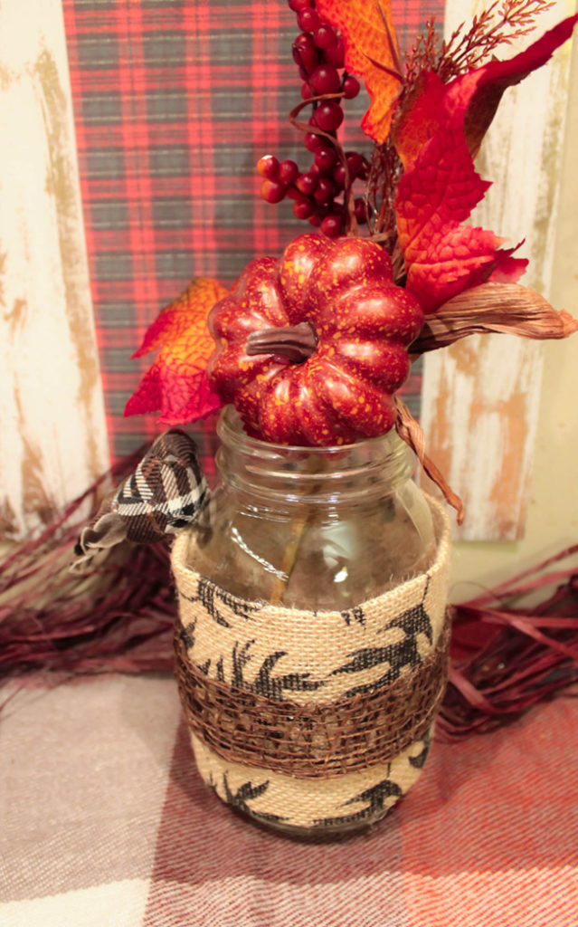DIY Fall Mason Jar- Learn How To Make This On B. Lovely Events