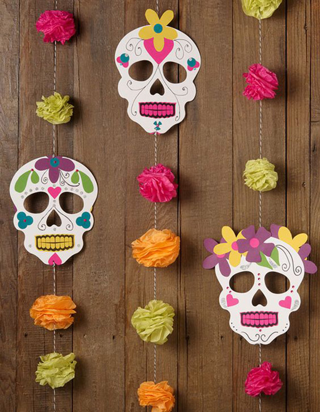 day of the dead party decorations- See more ideas on B. Lovely Events