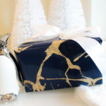 Luxe Christmas Wrapping In Navy And Gold