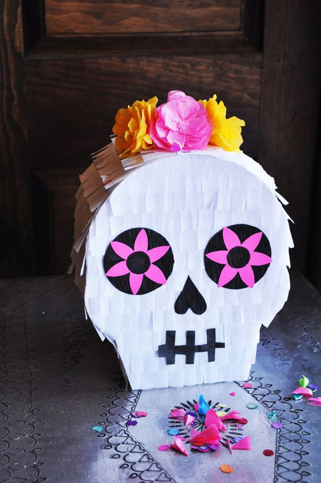 oh my gosh the cutest day of the dead pinata- See more ideas on B. Lovely Events