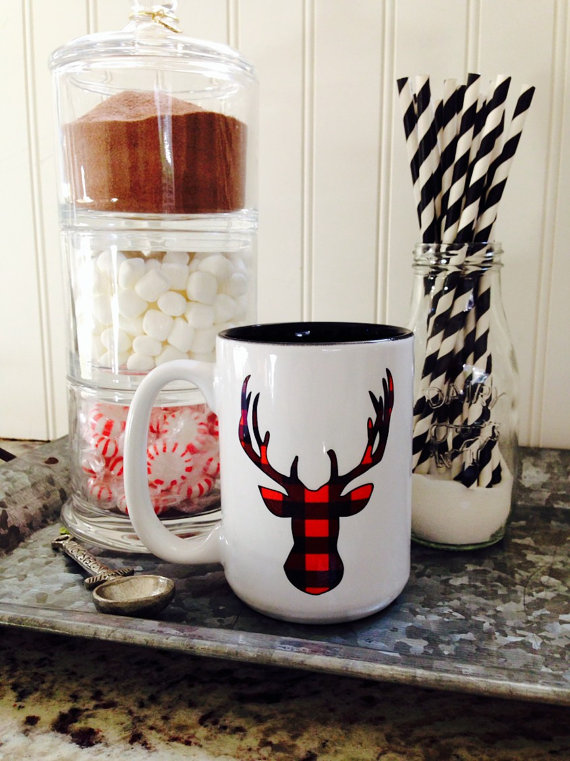 This buffalo check mug is so cute-- See More Buffalo Check Ideas on B. Lovely Events