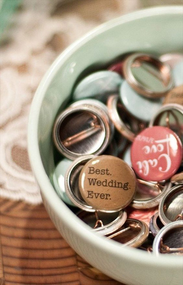 Wedding buttons