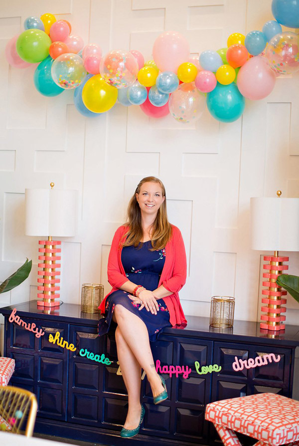 Fun And colorful balloon garland - See why they are our new obsession on B. Lovely Events