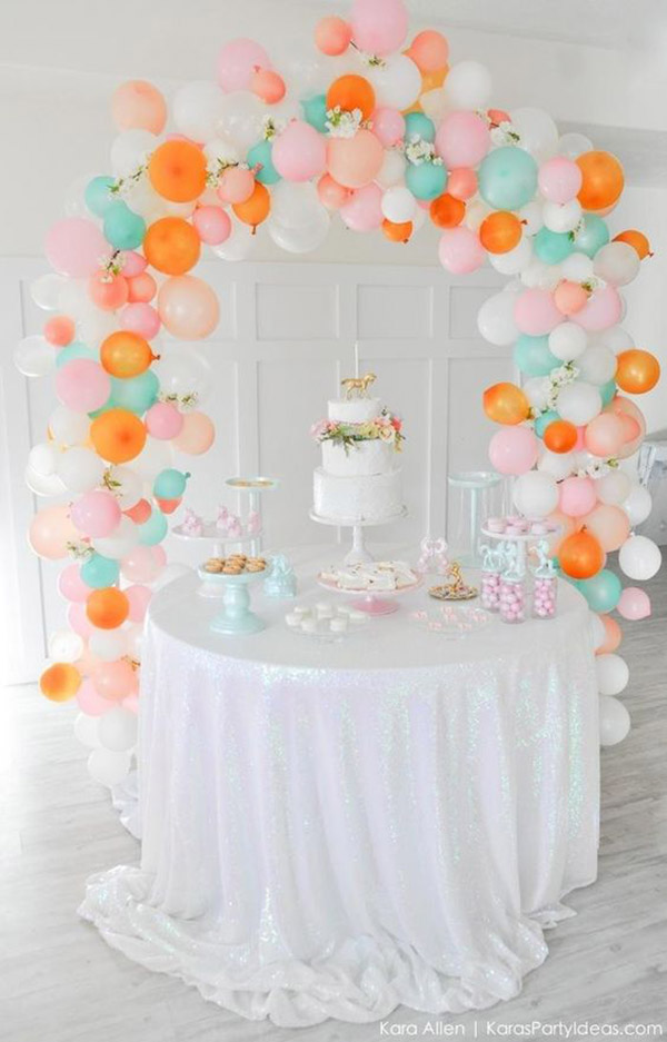 Love this amazing Balloon arch backdrop! - See why they are our new obsession on B. Lovely Events