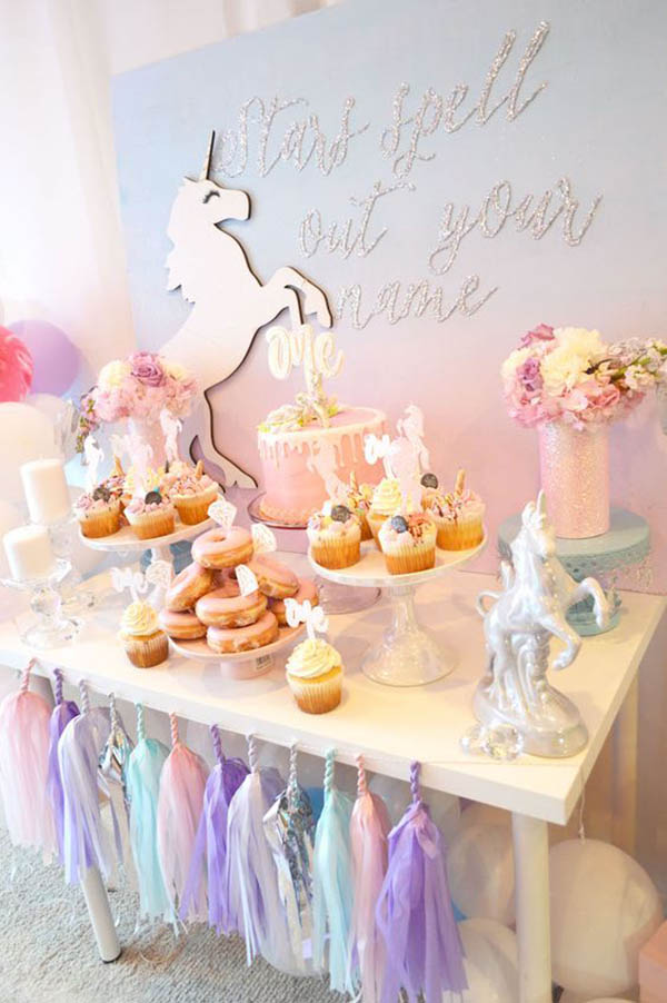Magical Unicorn Party! - See more Rainbow Unicorn Party Ideas on B. Lovely Events