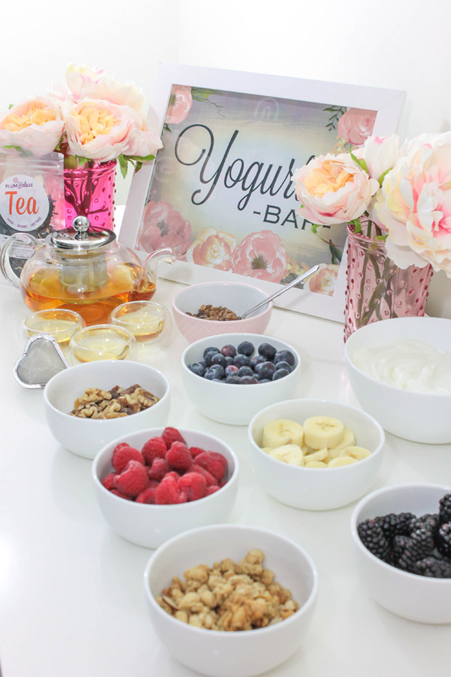 Home Spa Day Tea Party- Yogurt Party- B. Lovely Events
