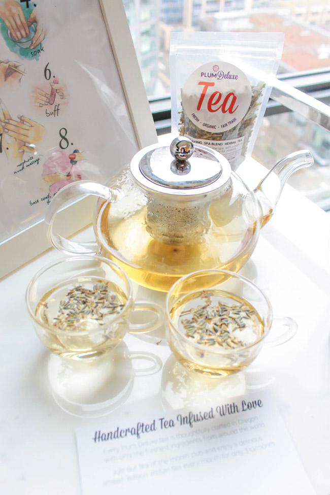 Home Spa Day Tea Party- relaxing spa blend herbal tea- B. Lovely Events