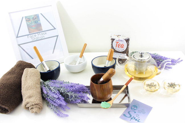 Home Spa Day Tea Party- Face Mask Home Spa-B. Lovely Events