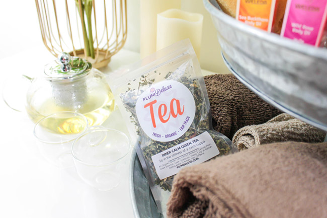 Home Spa Day Tea Party, Inner Calm green Tea- B. Lovely Events