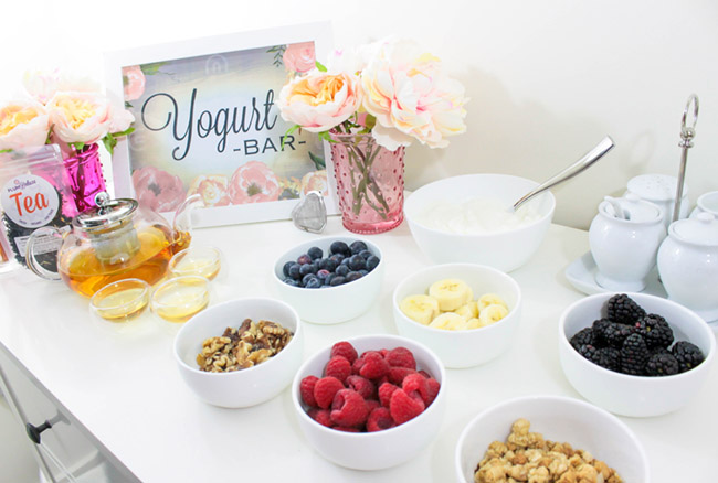 Home Spa Day Tea Party And Yogurt Bar- B. Lovely Events