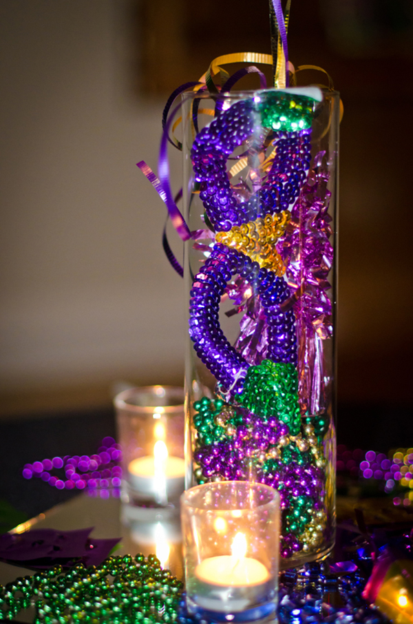 Mardi Gras Mask Centerpieces- See more Mardi Grad Ideas on B. Lovely Events 