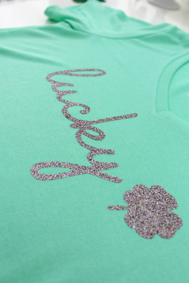 DIY Lucky Shirt for St. Patrick's Day -See how to make it on B. Lovely Events