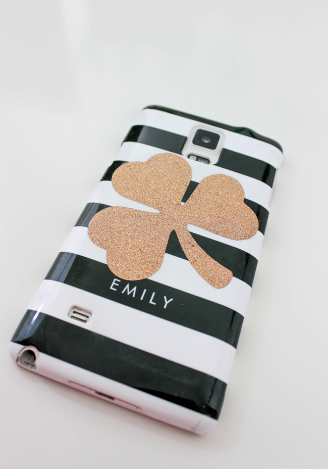 DIY Shamrock Phone Cover - B. Lovely Events