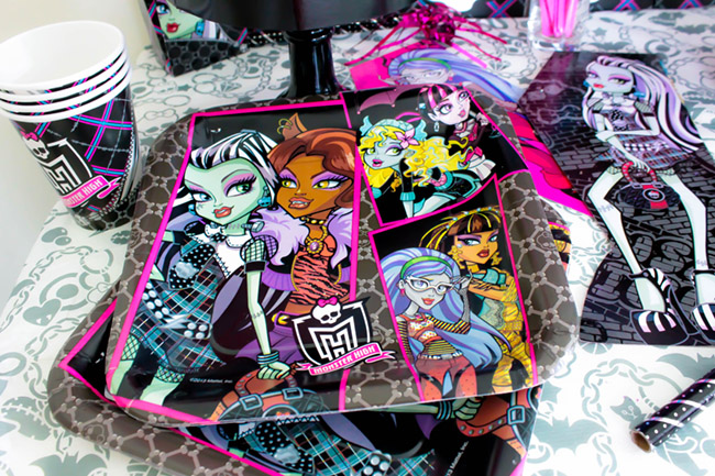 Monster High Party Supplies- See More Party Details on B. Lovely Events