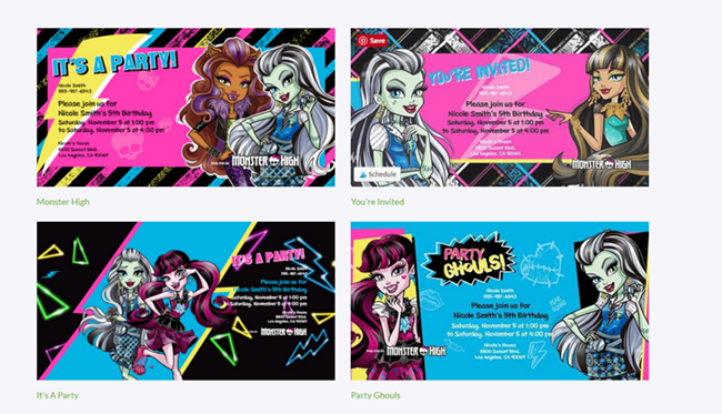 Monster High Invitations from Evite!