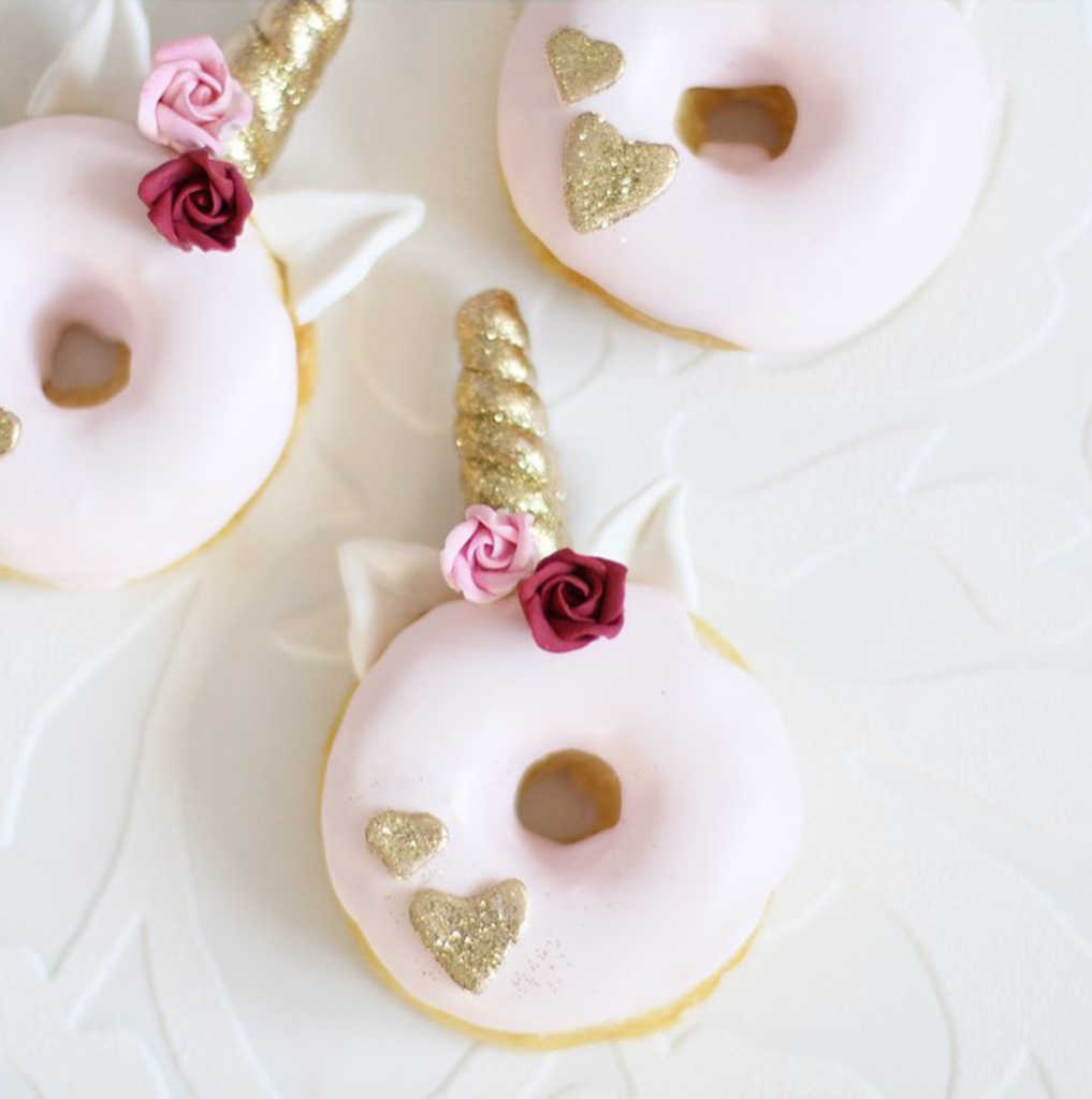 Unicorn Donuts- See More Lovely Unicorn Party Ideas on B. Lovely Events