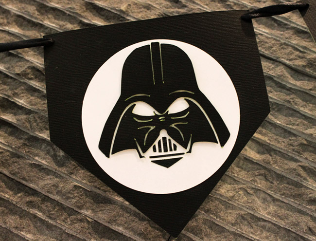 DIY Star Wars Banner May The 4th Be With You- See how to make it on B. Lovely Events