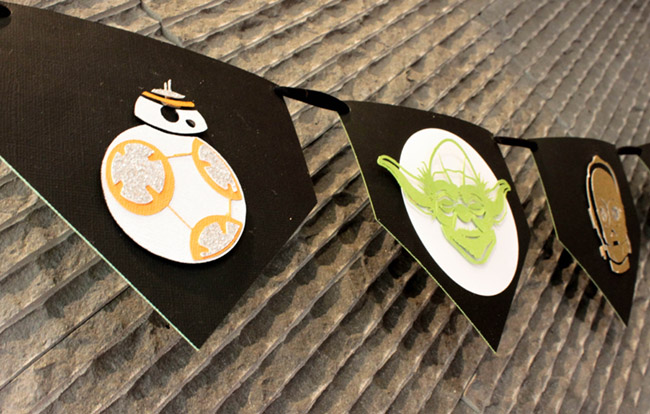 DIY Star Wars Banner May The 4th Be With You - See how to make all the characters on B. Lovely Events