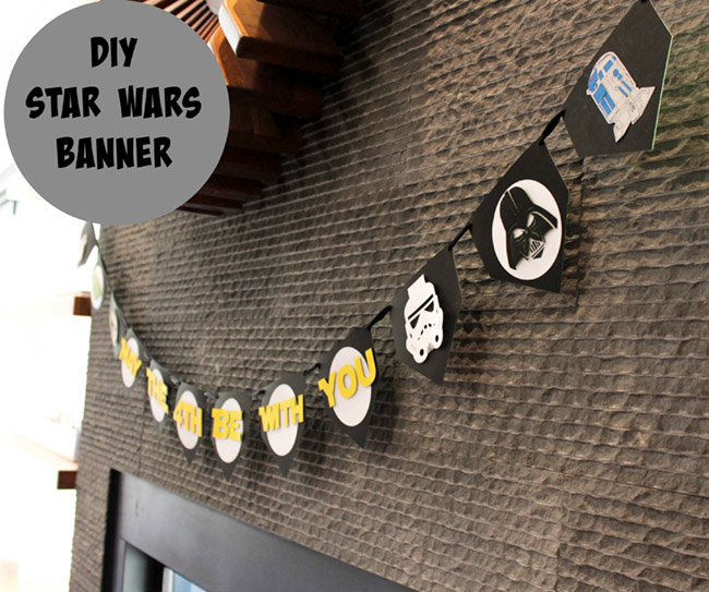 DIY Star Wars Banner from B. Lovely Events
