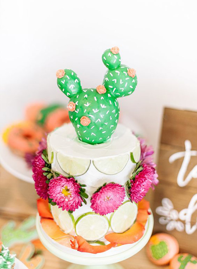 Fiesta Cactus Cake - See Lovely & Fun Cactus Ideas on B. Lovely Events