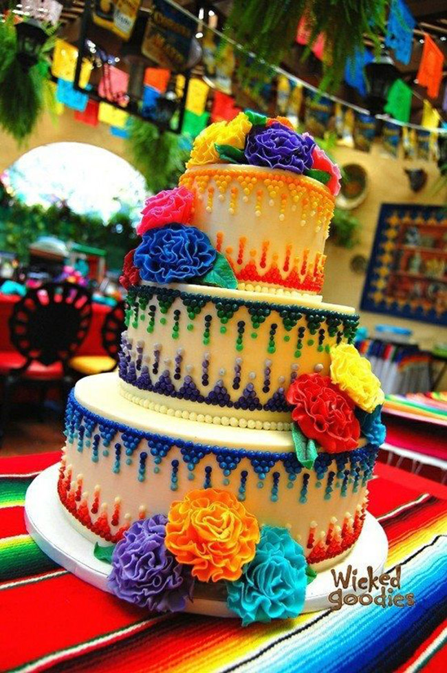 Love this Cinco de mayo cake- See more fiesta ideas on B. Lovely Events