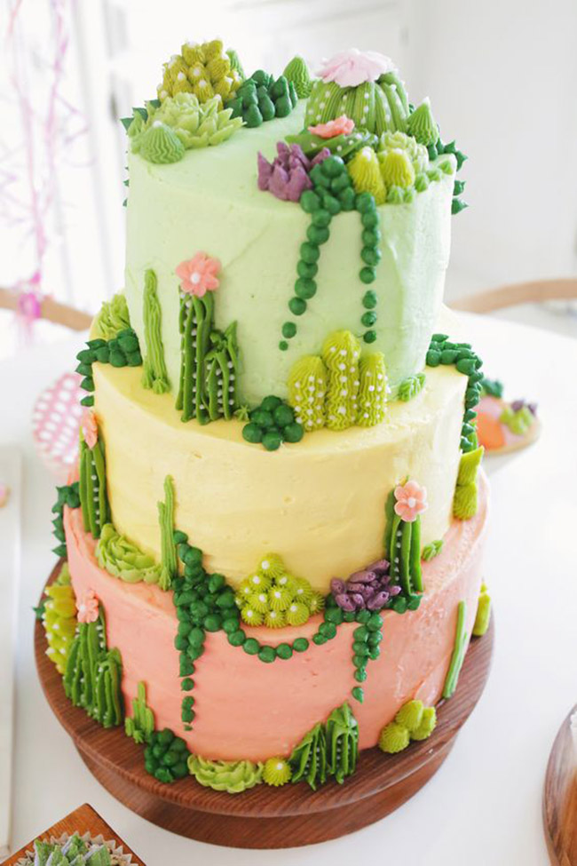 Lovely Cactus Cake! Cinco de mayo idea - See Lovely & Fun Cactus Ideas on B. Lovely Events
