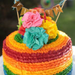 Such a cute little fiesta cake- See more fiesta ideas on B. Lovely Events