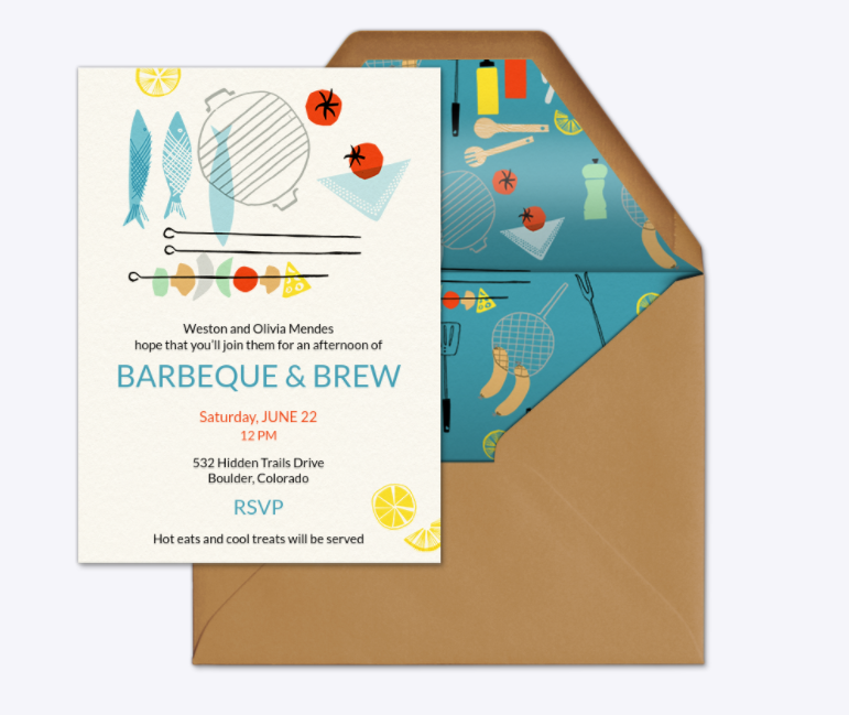 BBQ and brew summer party invite-Evite